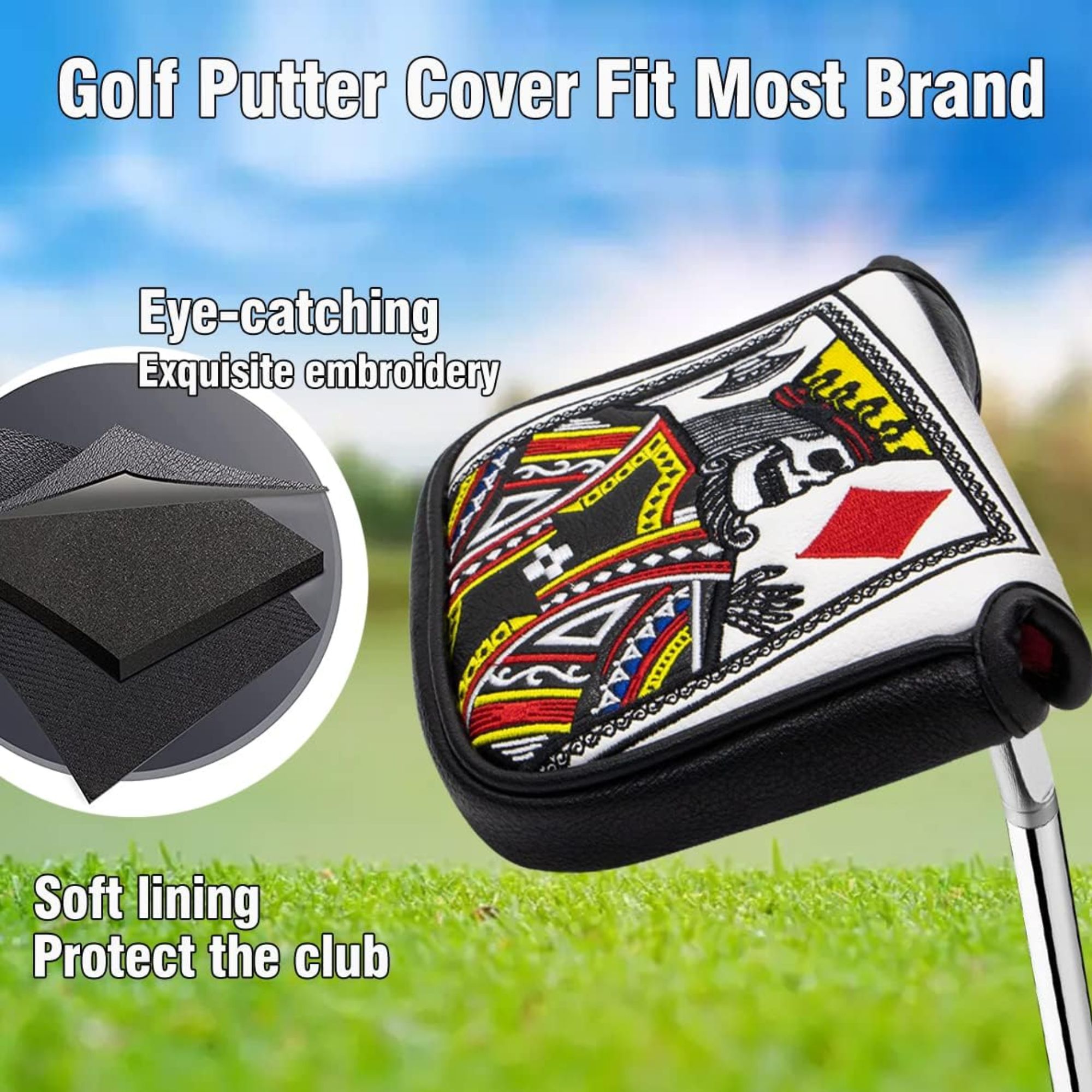 King Of Hearts Embroidered Mal - огляд і ціна Golf Putter