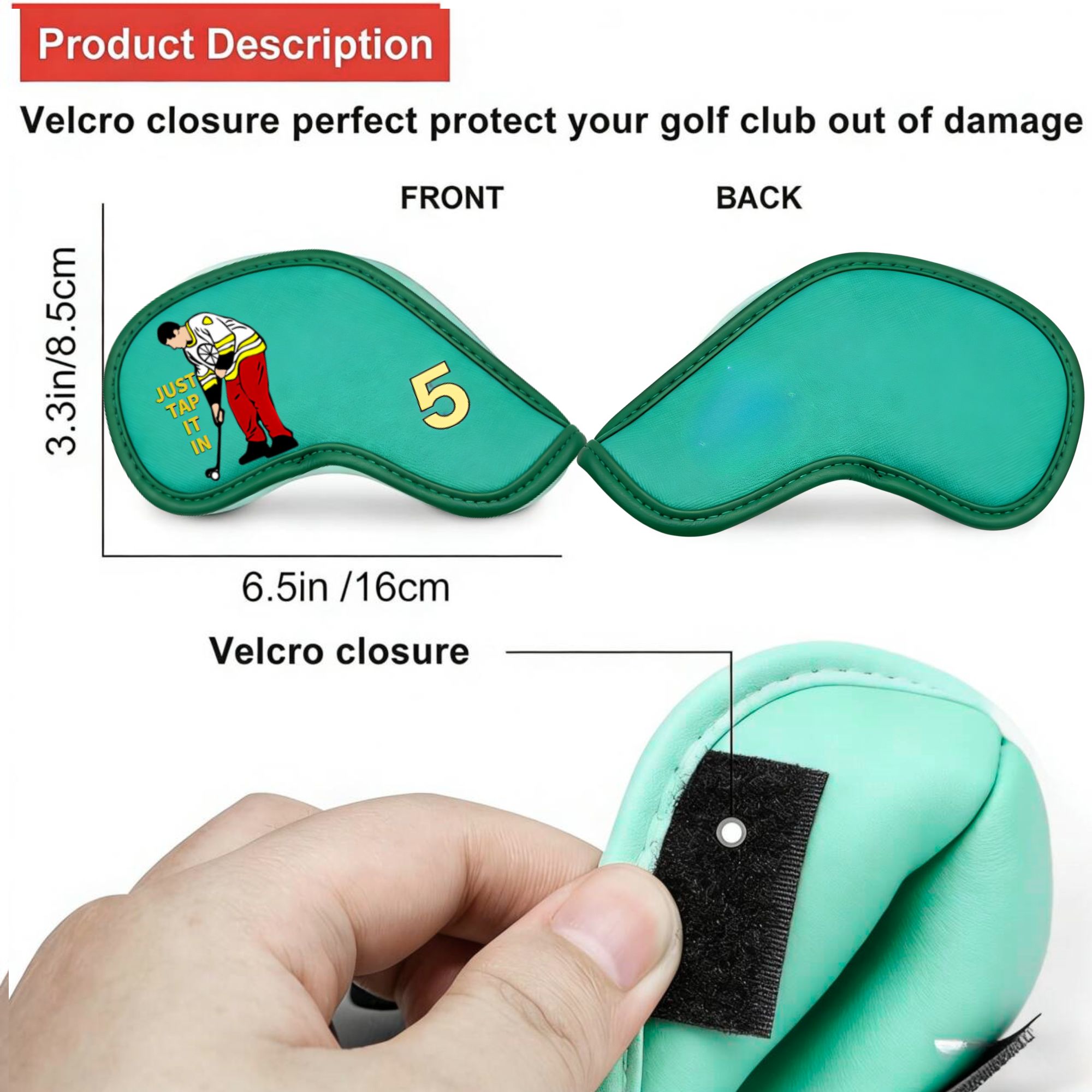 9 pcs Golf Iron Covers with Fu - огляд і ціна Golf Clubs