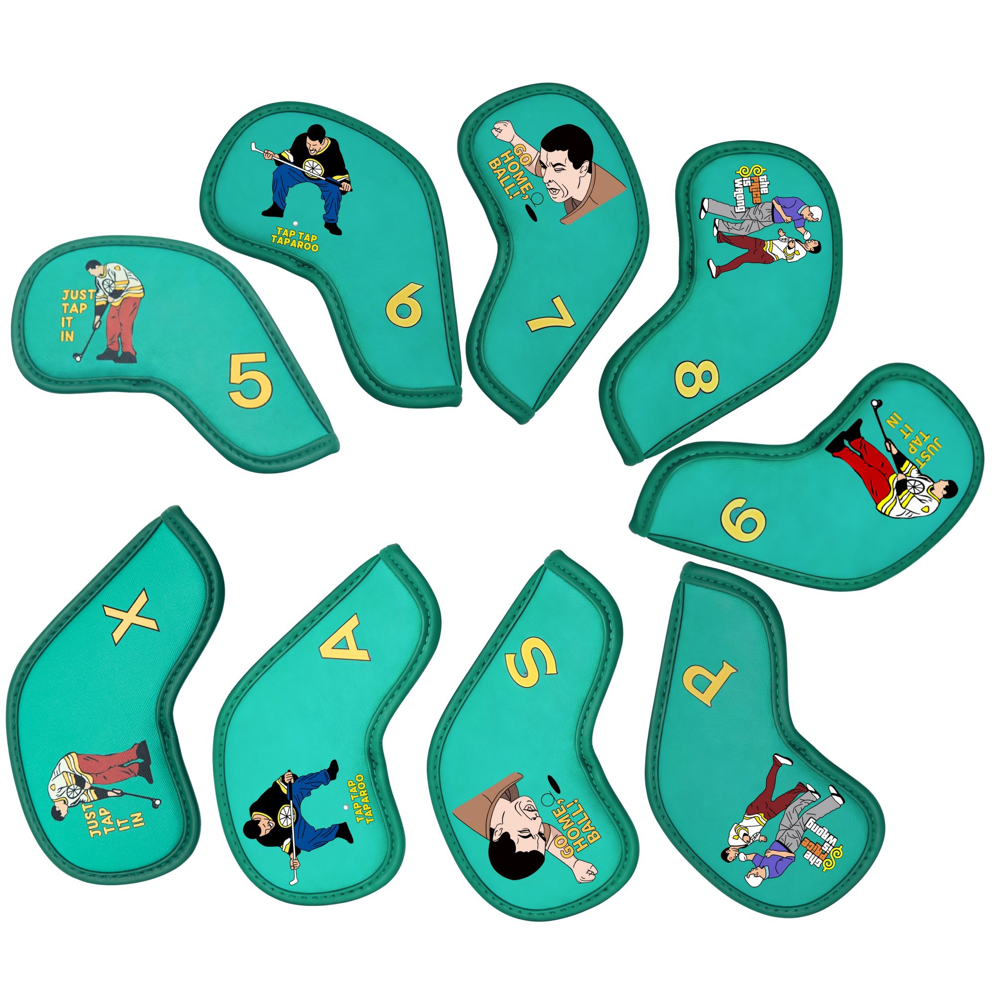 9 pcs Golf Iron Covers with Fu - огляд і ціна Golf Clubs